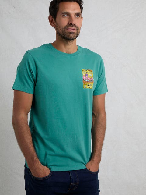 Shrimpsons Back Print Artist T-Shirt