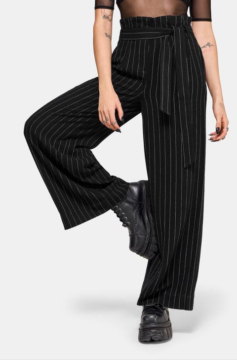 Charli Pinstripe Straight Leg Trouser
