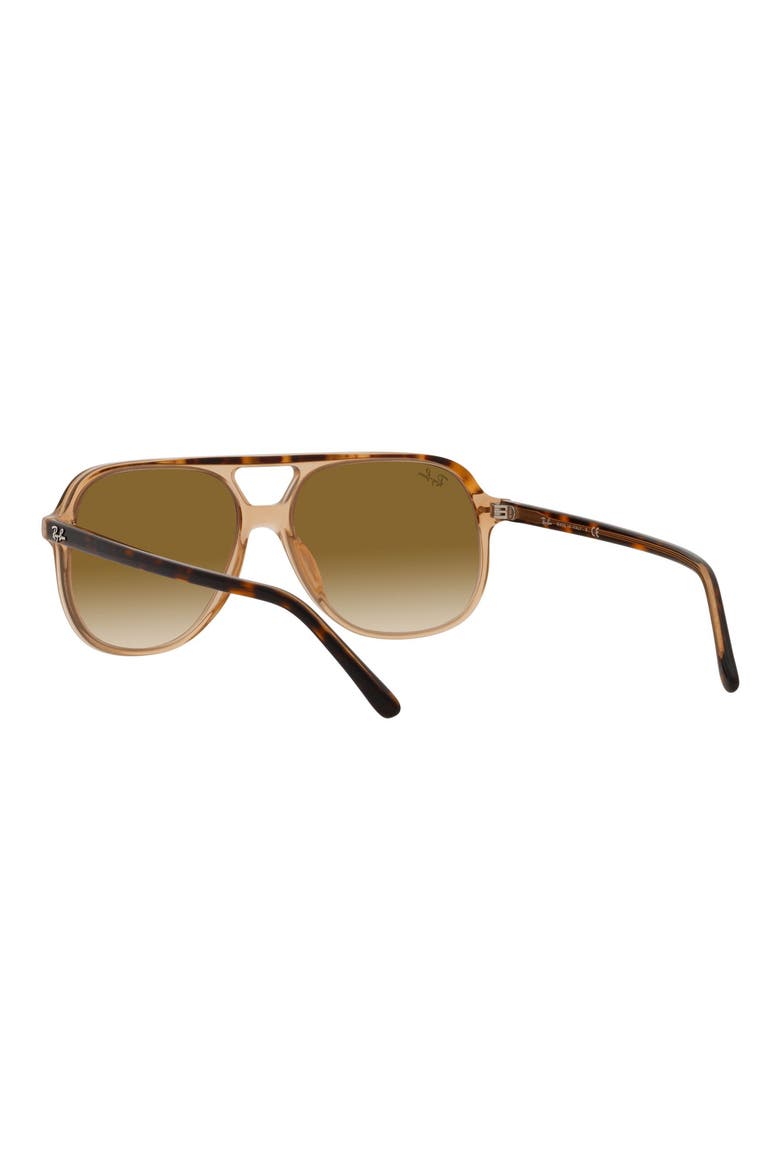Bill 56mm Gradient Square Sunglasses, Alternate, color, TRANSPARENT BROWN