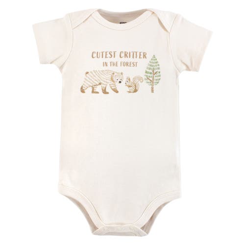Hudson Baby Essential Cotton Bodysuits 5-piece Set In Multi