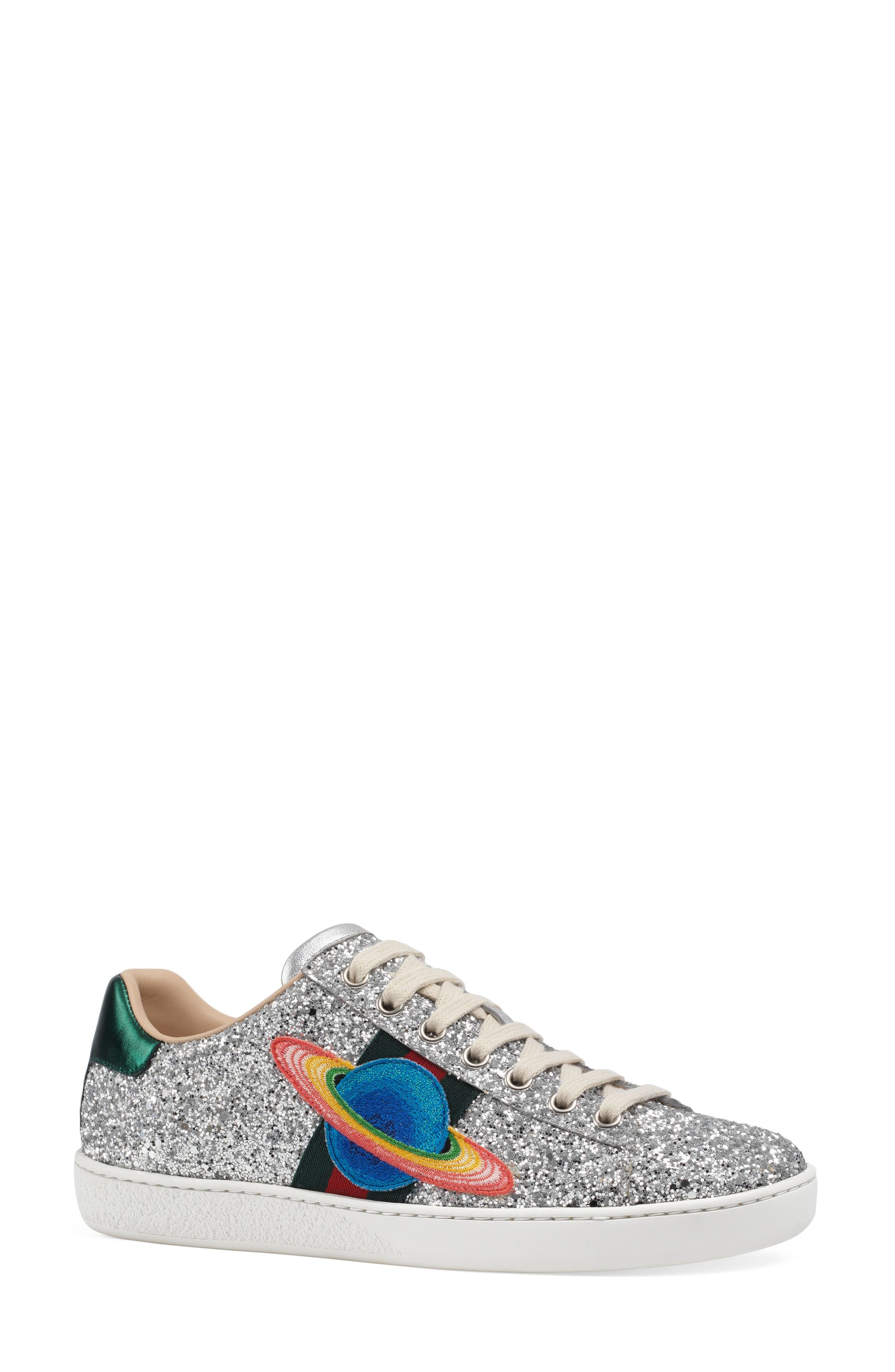 Gucci New Ace Low Top Sneaker, Main, color, 