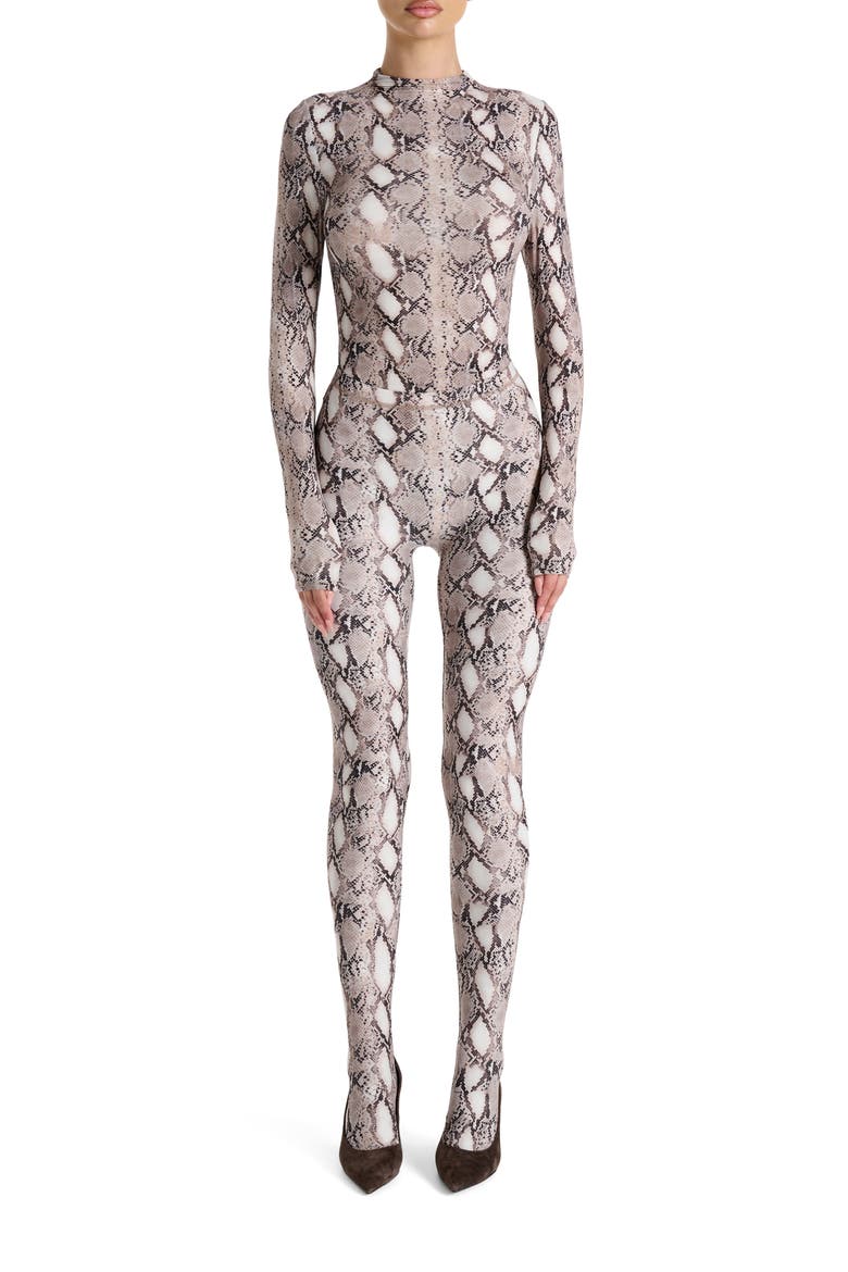 Print Toe Leggings, Alternate, color, SNAKESKIN
