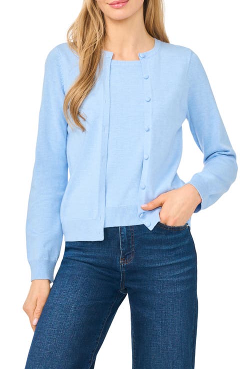 Attached Tank Cardigan Sweater