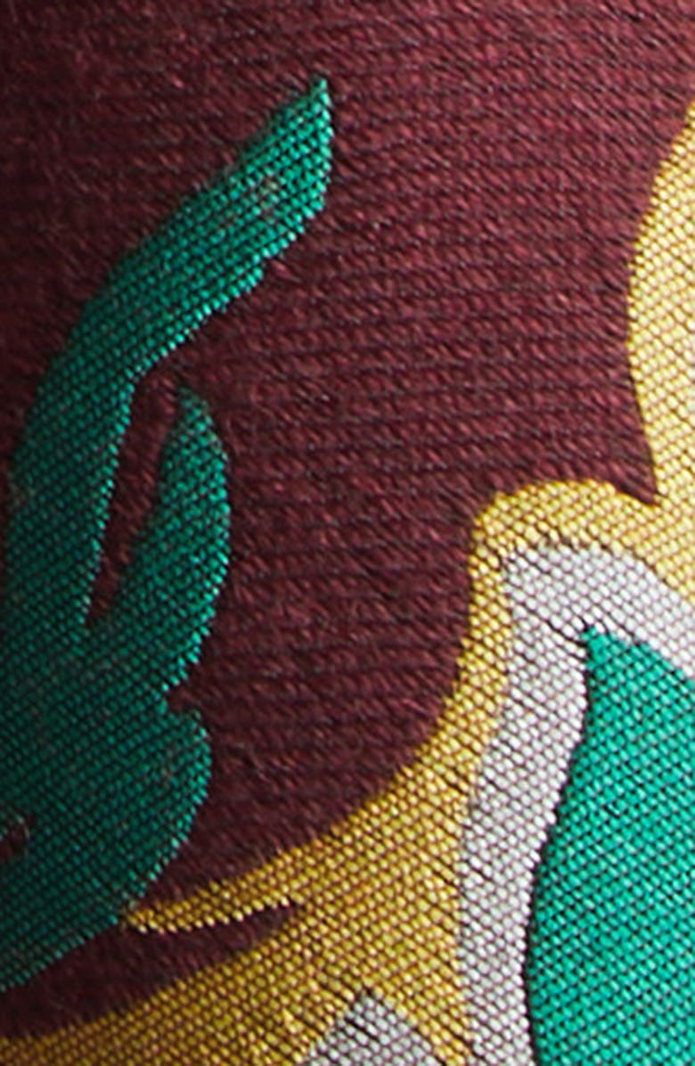 Etro Floral Jacquard Cape, Alternate, color, Bordeaux X0866