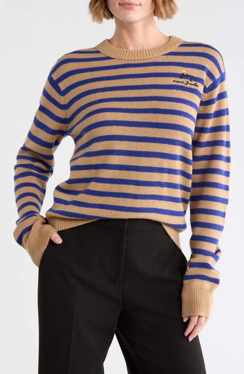 Joy Striped Crewneck Sweater