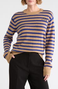 Marc Jacobs Joy Striped Crewneck Sweater