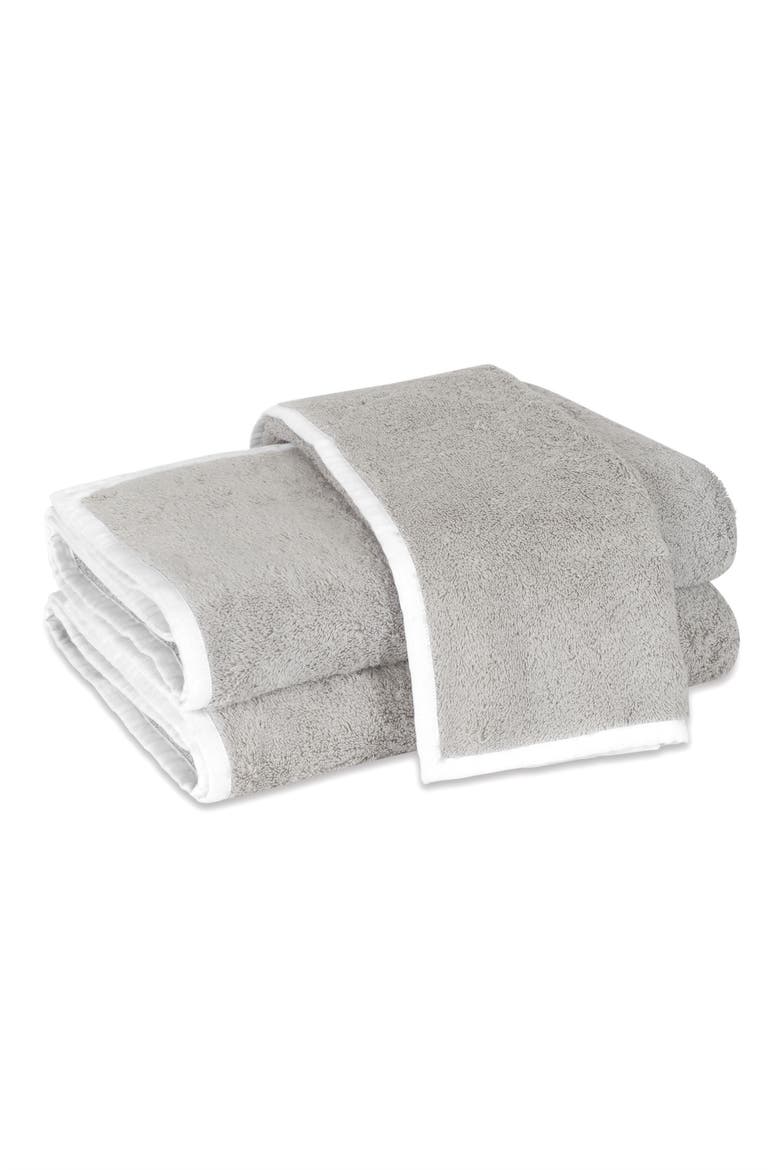 Enzo Cotton Washcloth, Main, color, PEARL/ WHITE