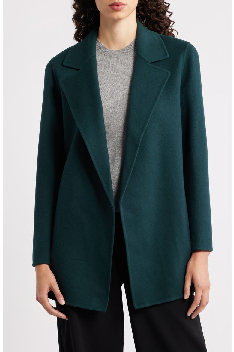 Clairene Wool & Cashmere Jacket, Main, color, VIRIDIAN