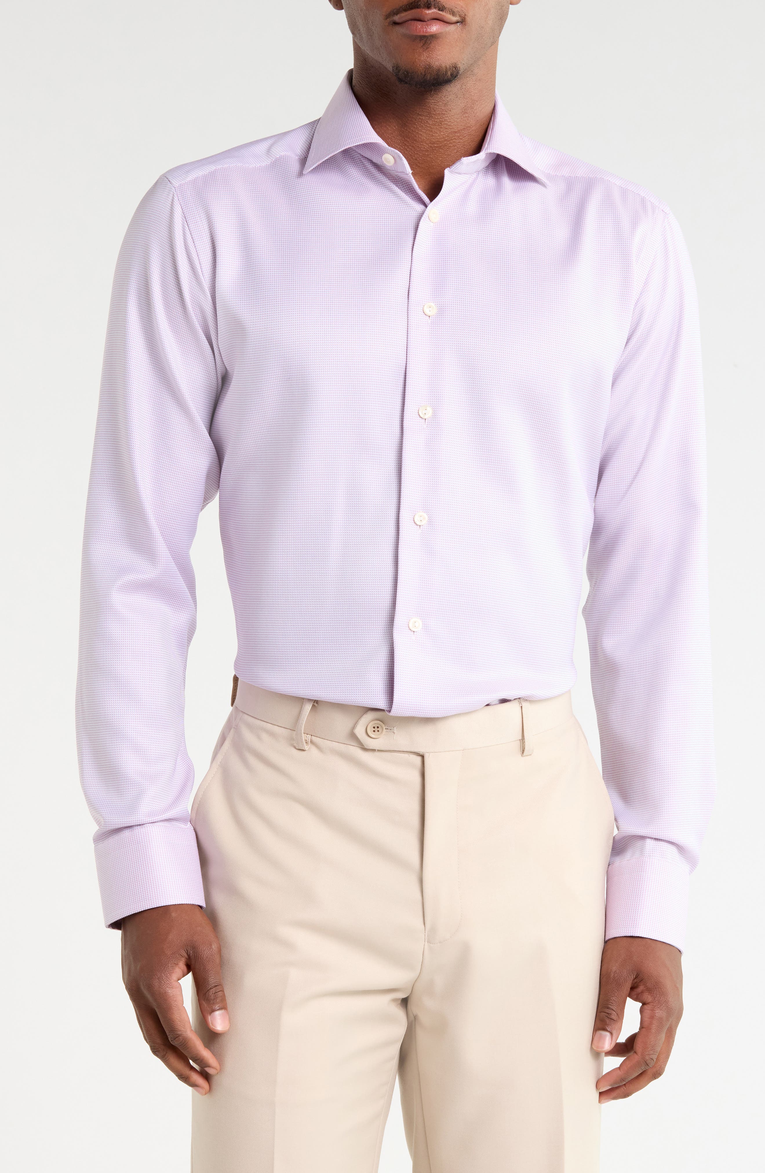 Slim Fit Semi-Solid Twill Shirt