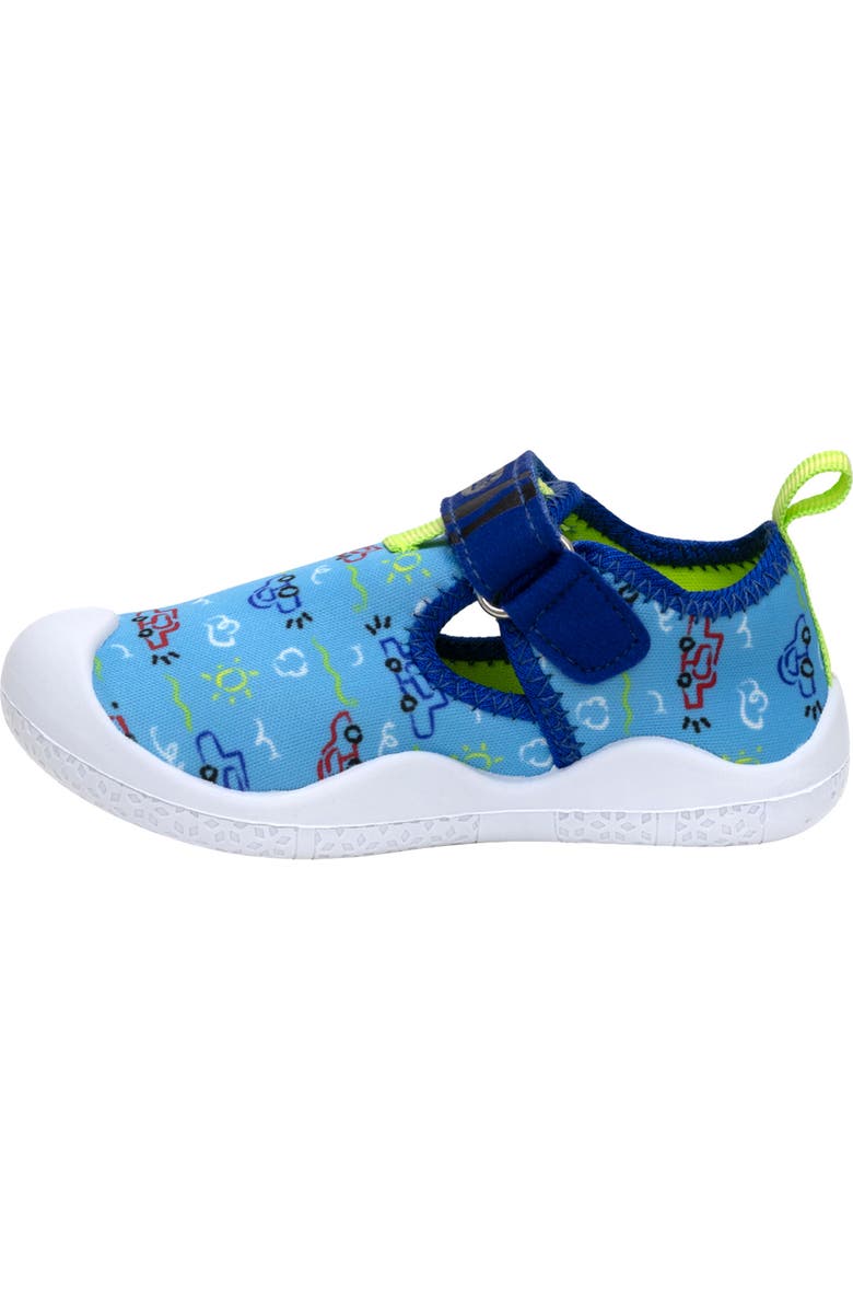 Robeez<sup>®</sup> Kids' Car Doodles Sandal, Alternate, color, Medium Blue