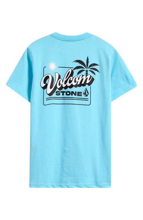 Volcom Baby Volcom Kids' Cali Dreaming Cotton Graphic T-shirt In Mineral Blue