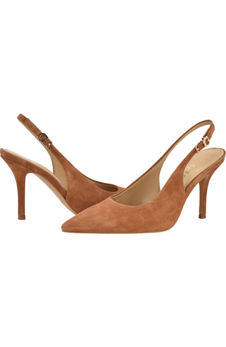 GUESS Princelsa Slingback Pump, Alternate, color, Brown