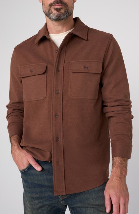 Long Sleeve Knit Button Up Shirt