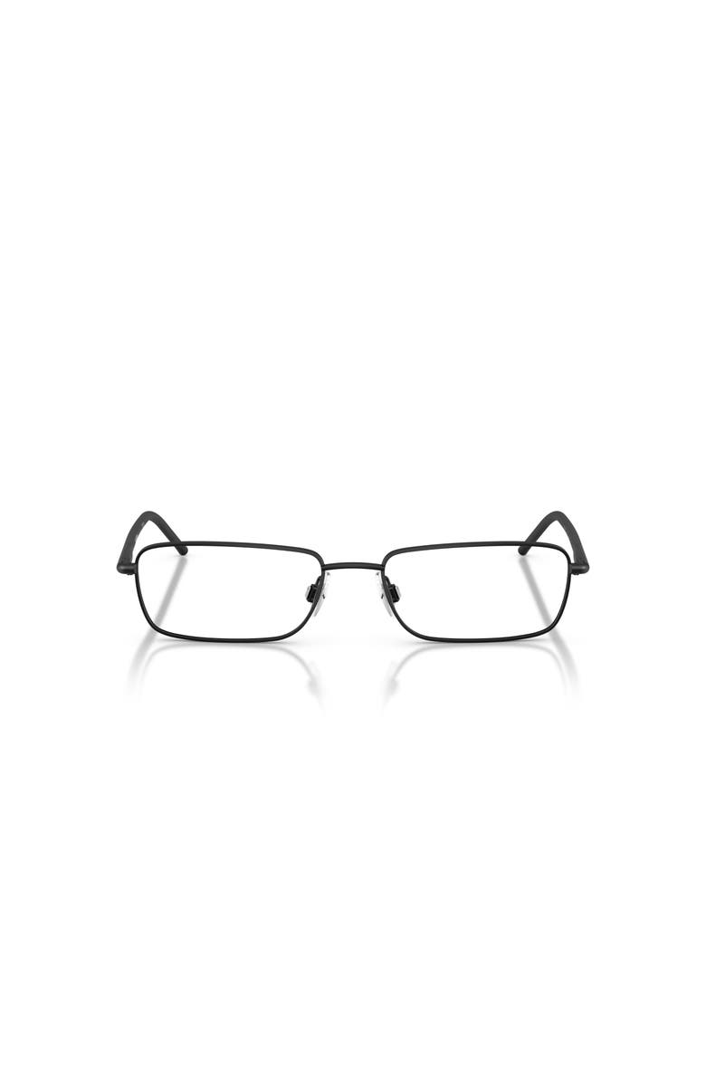 Burberry 52mm Rectangle optical glasses, Alternate, color, Black