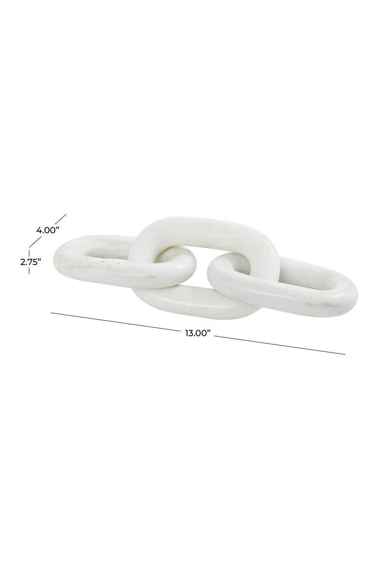 Marble Chain Sculpture, Alternate, color, WHITE