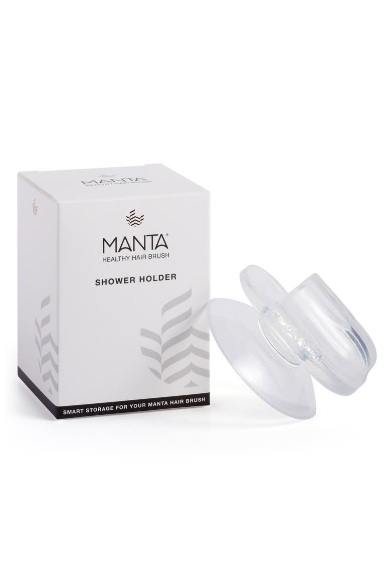 Healthy Hair Brush Shower Holder, Main, color, TRANSPARENT