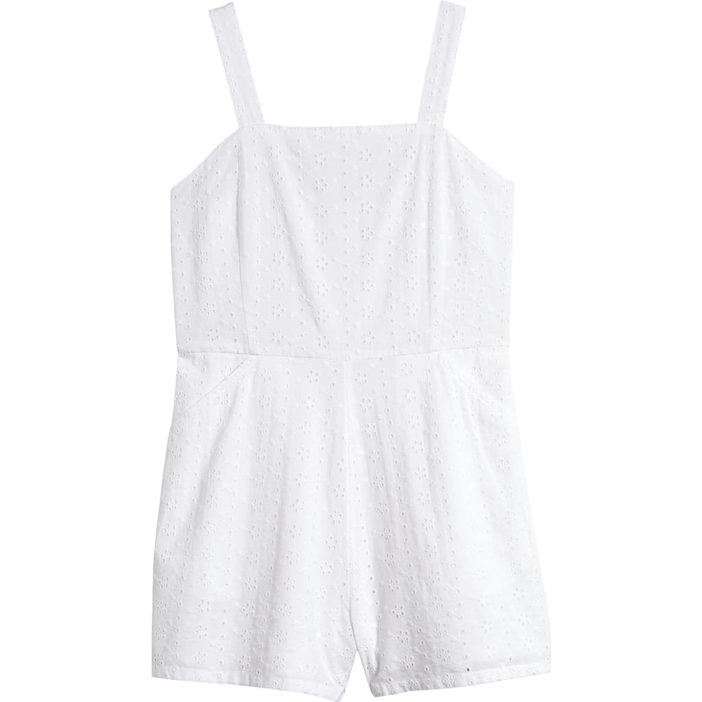 Nordstrom Kids' Eyelet Cotton Romper