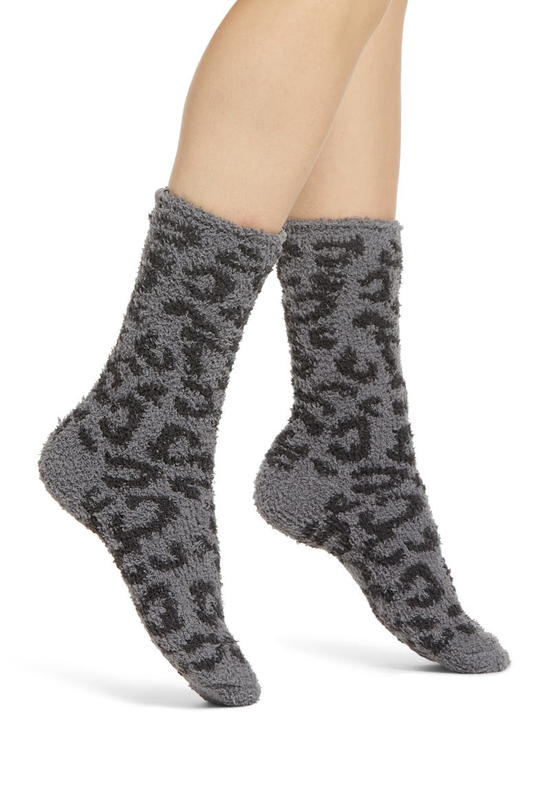 CozyChic™ Barefoot in the Wild Socks, Main, color, GRAPHITE-CARBON