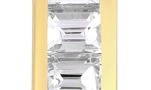 Ef Collection Mini Baguette Diamond Jumbo Lola Hoop Earrings In 14k Yellow Gold