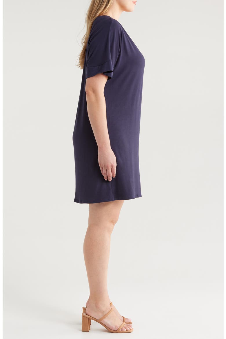 Loose Fit Jersey T-Shirt Dress, Alternate, color, NAVY