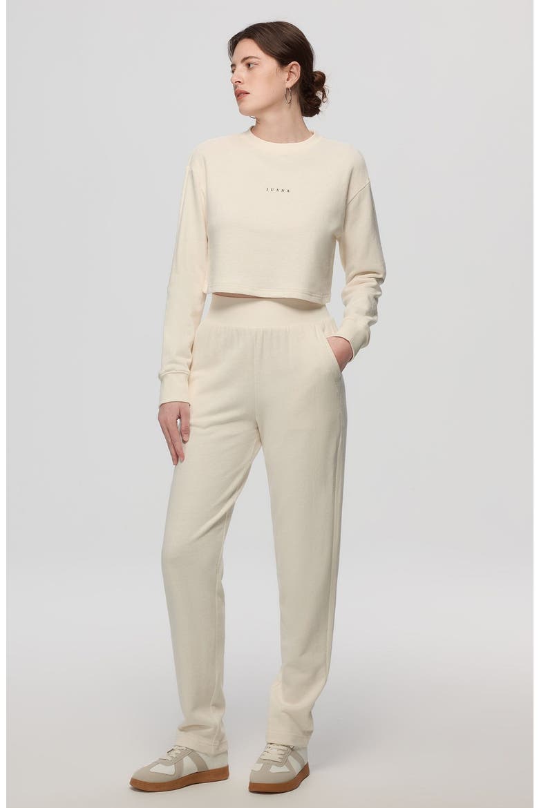 Off Hours Natural Mid Rise Joggers, Main, color, Cream