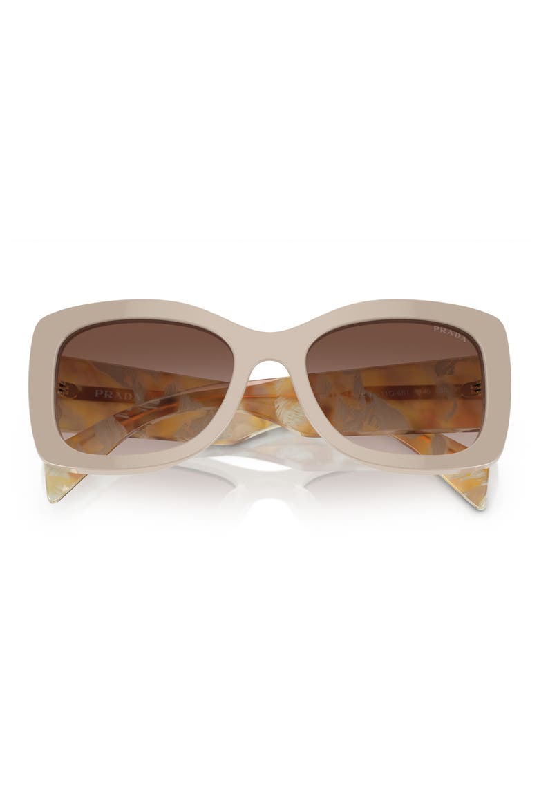 56mm Gradient Cat Eye Sunglasses, Main, color, BROWN GRAD