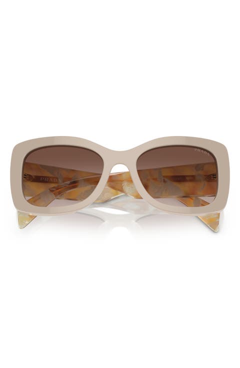 56mm Gradient Cat Eye Sunglasses