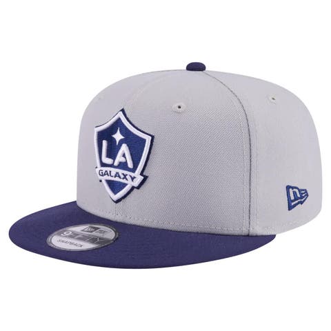Men's New Era Gray LA Galaxy Color Pack Two-Tone 9FIFTY Snapback Hat
