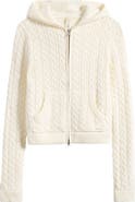 SKIMS Sweater Knit Cable Zip-Up Hoodie