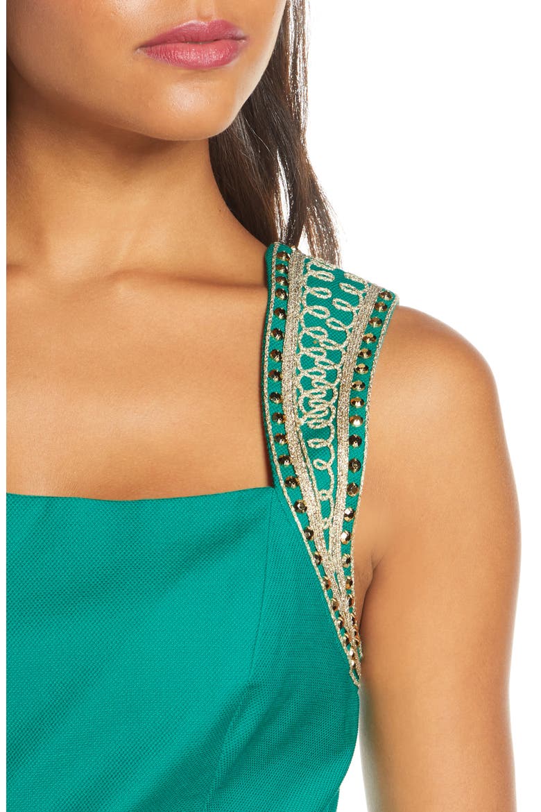 Dana Stretch Sheath Dress, Alternate, color, EMERALD ISLE