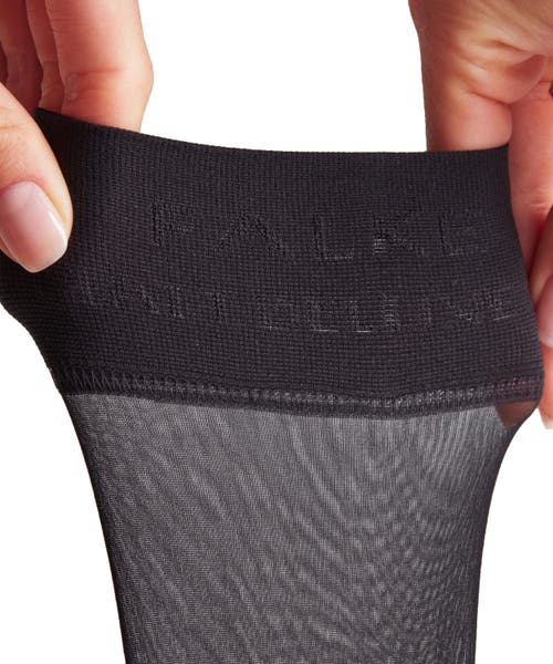 Falke Matt Deluxe 20 Denier Sheer Knee High Socks In Black