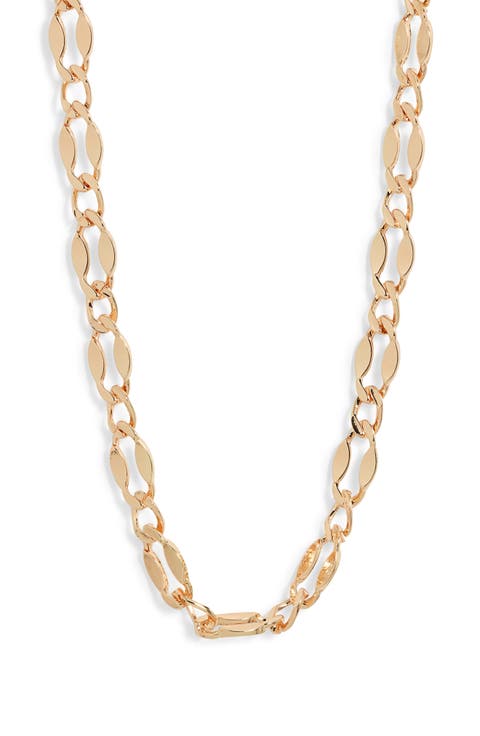 Figaro Chain Link Necklace