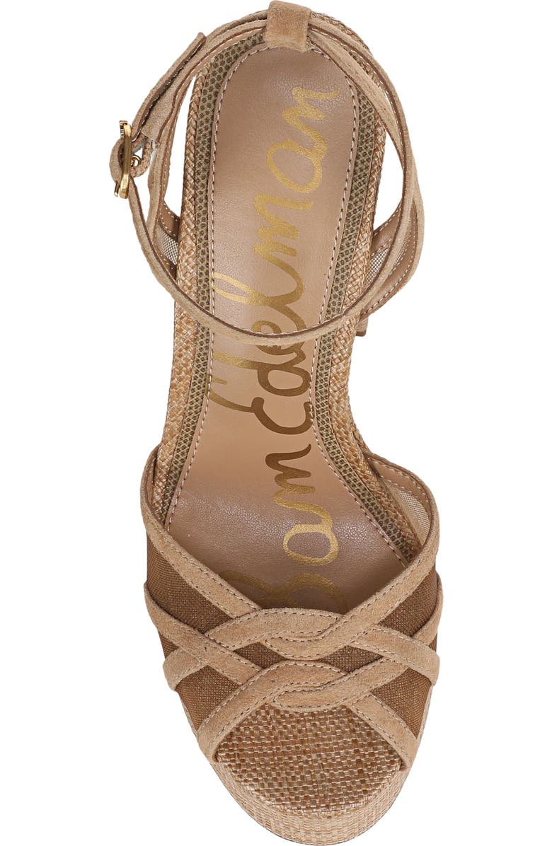 Sam Edelman Sandy Ankle Strap Platform Sandal, Alternate, color, Cyprus Tan