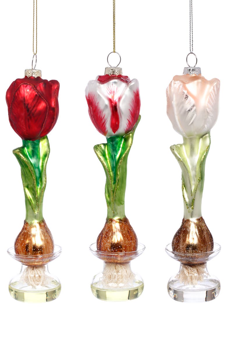Mark Roberts Tulip Bulb Ornament, Set of 6, Main, color, Red