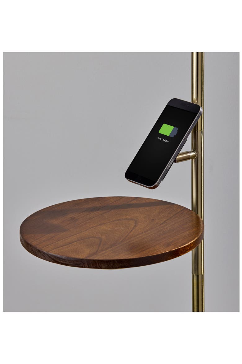 JOEL WIRELESS CHARGING FLOOR L, Alternate, color, ANTIQUE BRASS