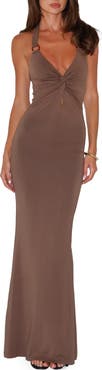 Tiger Mist Zeneva Twist Front Maxi Dress