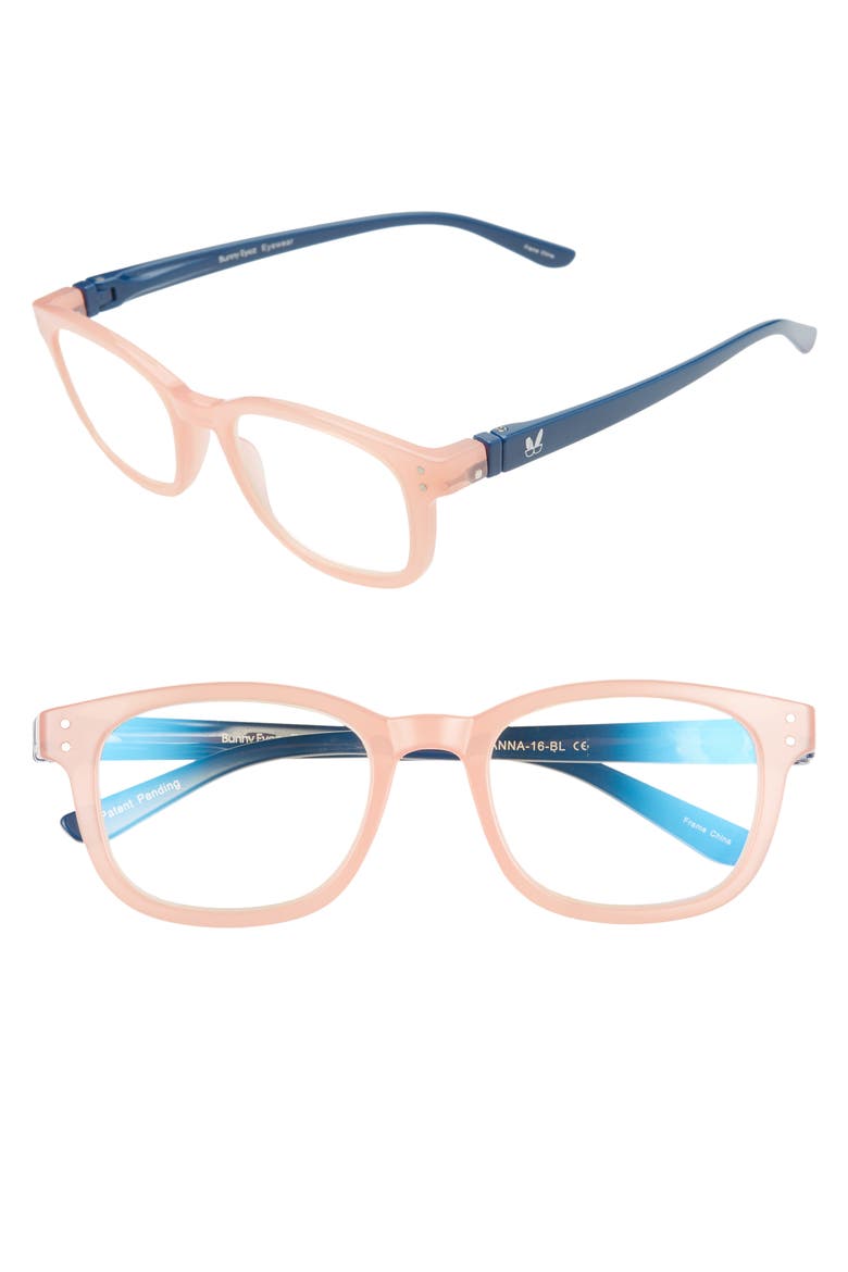 The Anna 49mm Reading Glasses, Main, color, ROSE/ NAVY