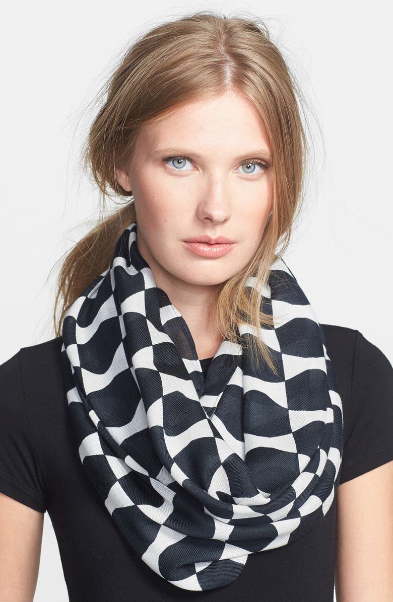 Kate Spade New York 'abstract bow' infinity scarf, Main, color, 