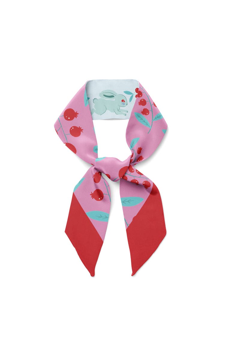 Centinelle Bunnies Twilly Ribbon Scarf, Alternate, color, Multicolor