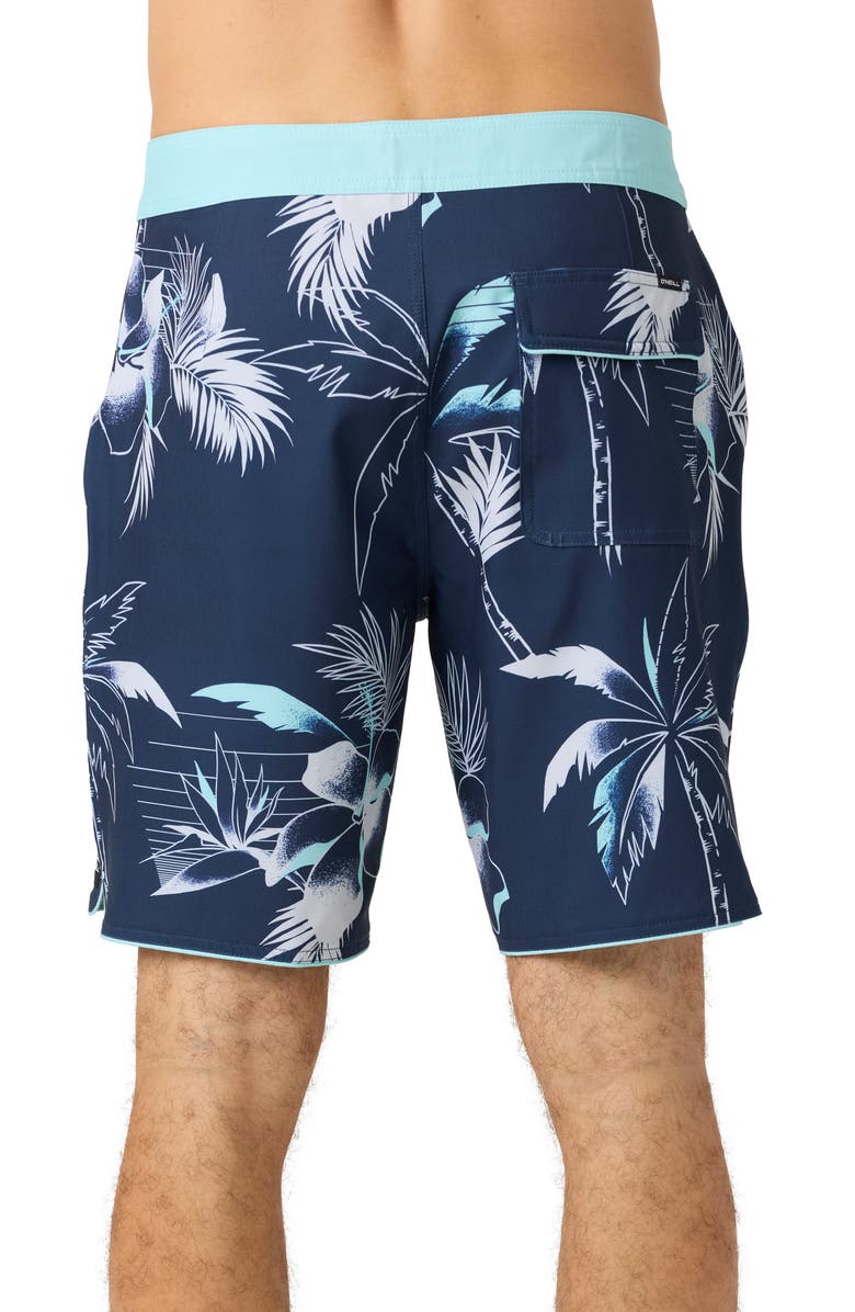 O'Neill Hyperfreak Mysto Scallop Swim Trunks, Alternate, color, Navy