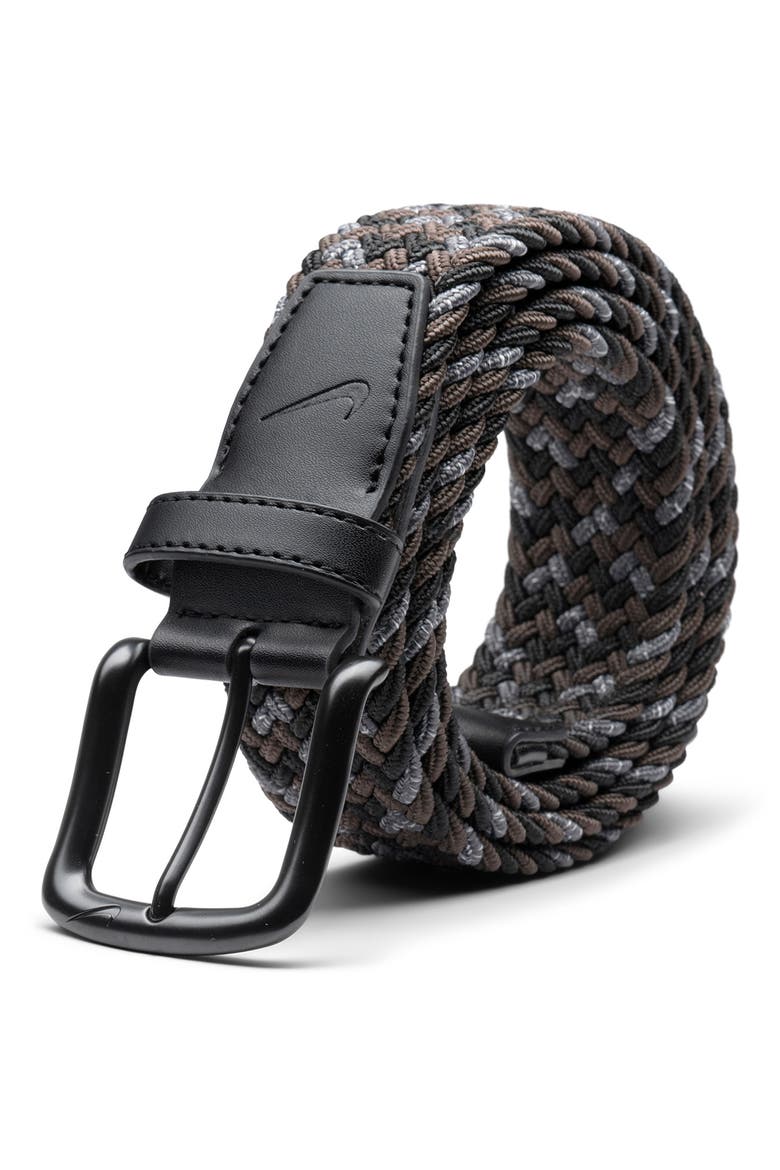 Stretch Woven Belt, Alternate, color, BROWN MULTI