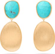 Marco Bicego Lunaria Turquoise Double Drop Earrings