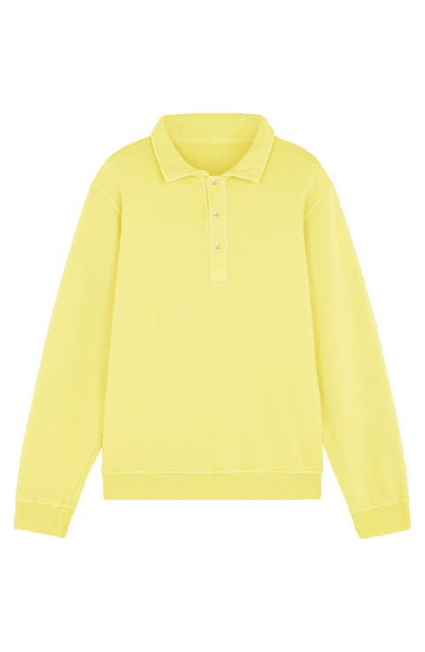 Hunting Long Sleeve Fleece Jersey Polo Shirt