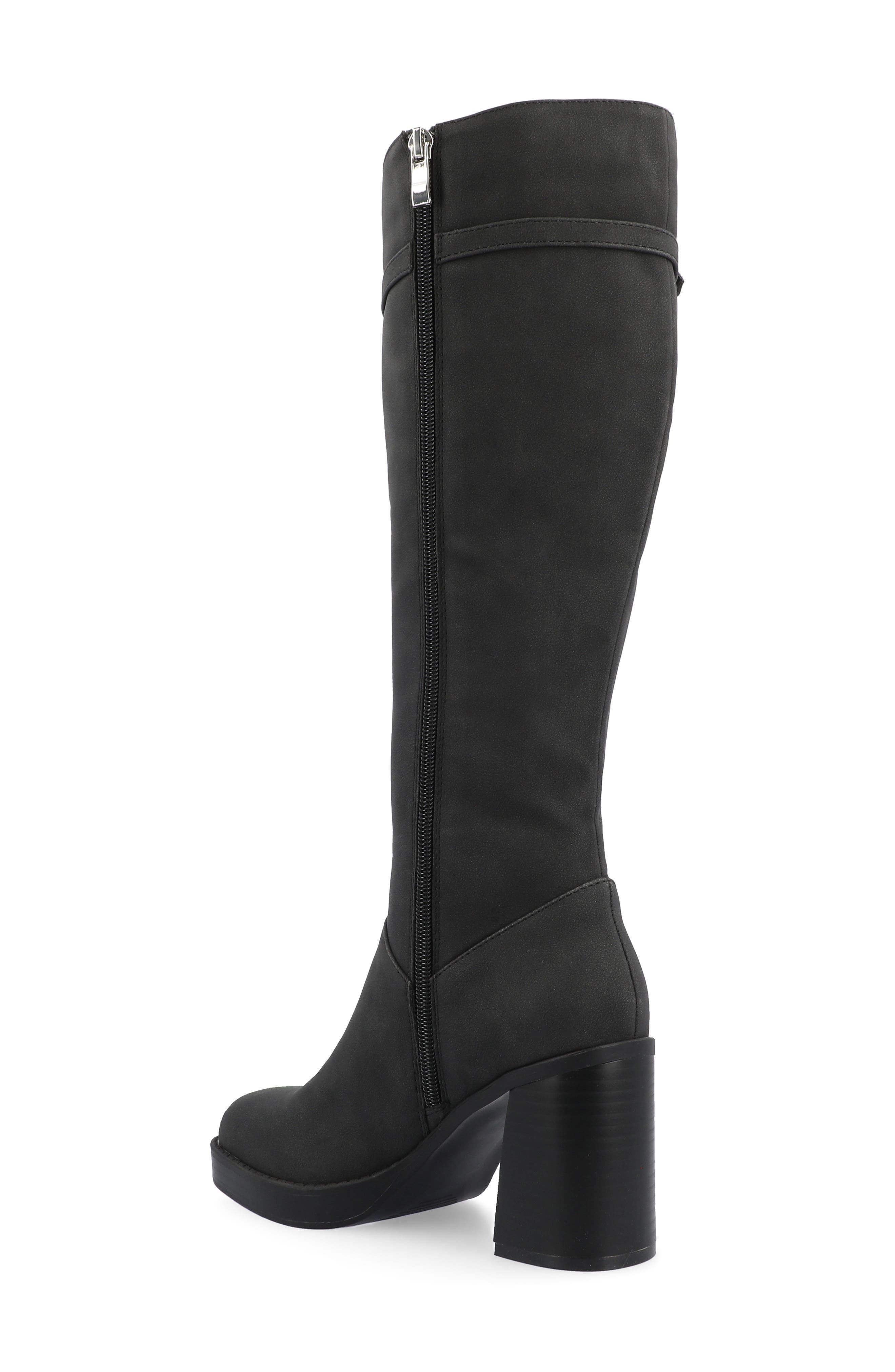 Journee Collection Letice Knee High Boot, Alternate, color, Black