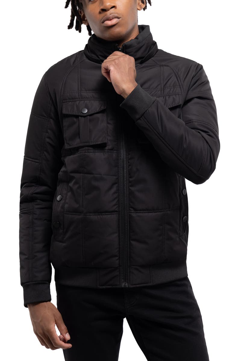 XRAY Hooded Puffer Jacket, Alternate, color, Black