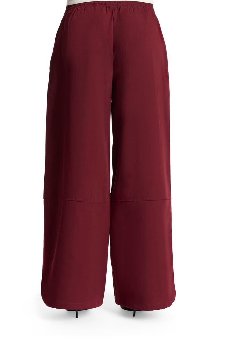 Wide Leg Track Pants, Alternate, color, WINE
