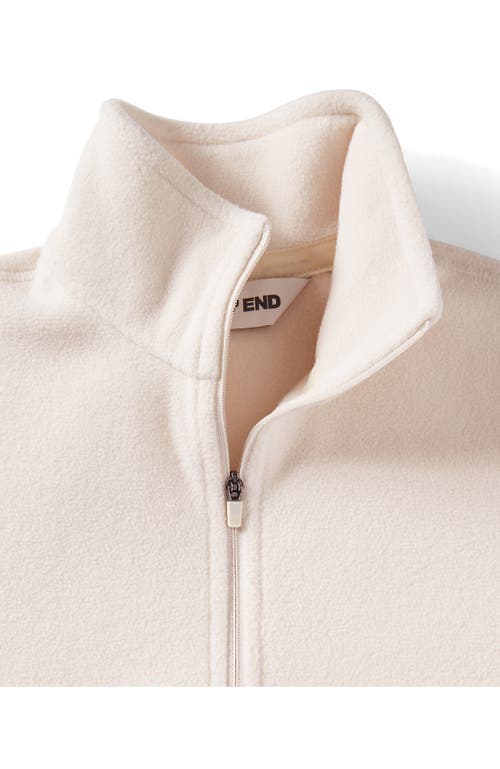 Lands' End Anyweather Fleece Quarter Zip Pullover In Neutral
