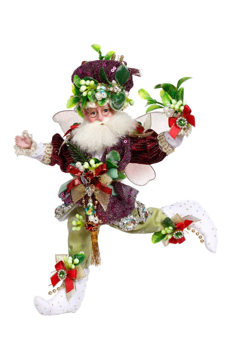 Mark Roberts Mistletoe Memories Fairy, Small, Main, color, Plum