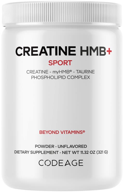 Creatine HMB+, Taurine, myHMB, Vitamin D3 Supplement