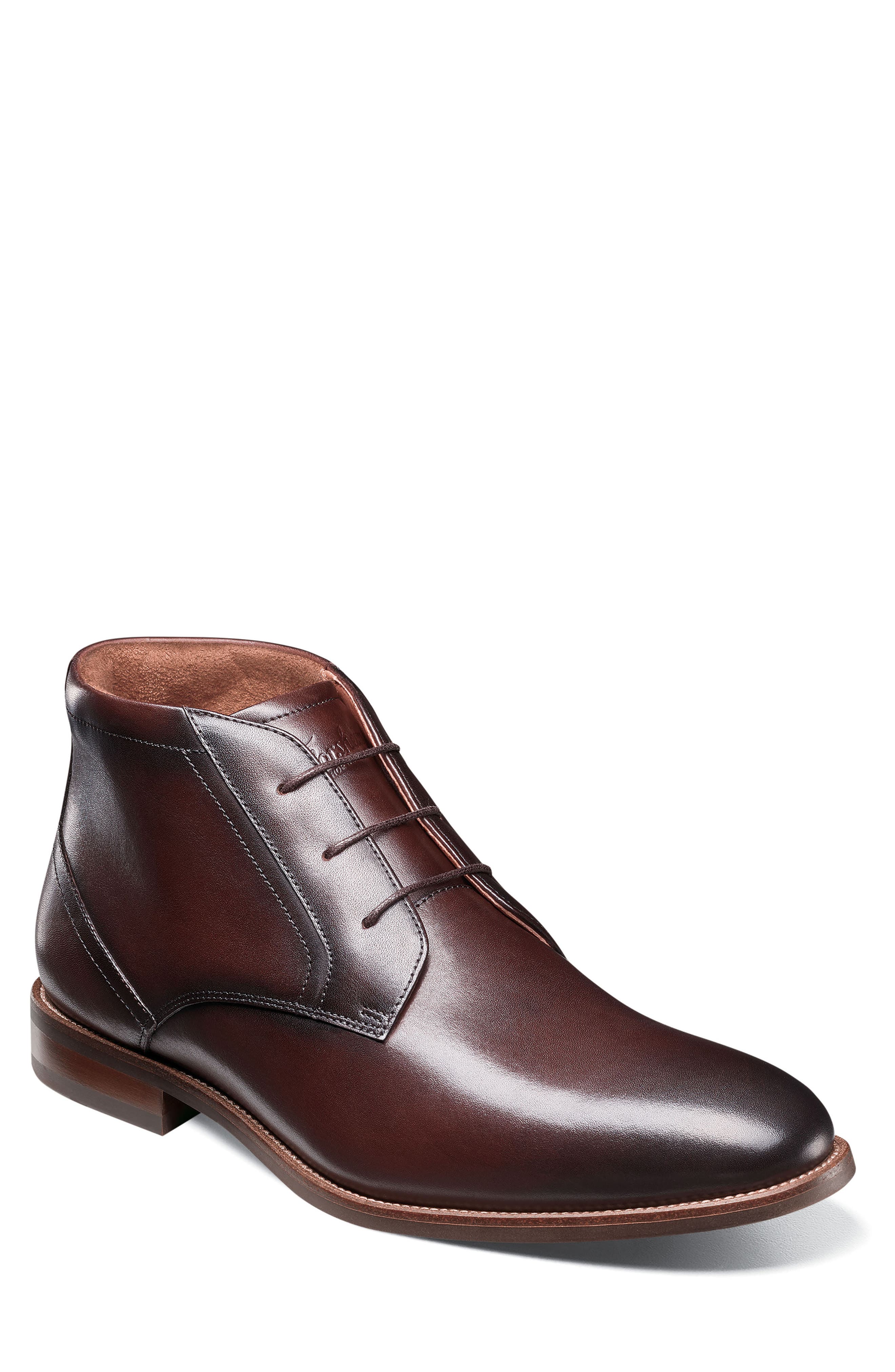 Florsheim Rucci Plain Toe Chukka Boot, Main, color, Brown